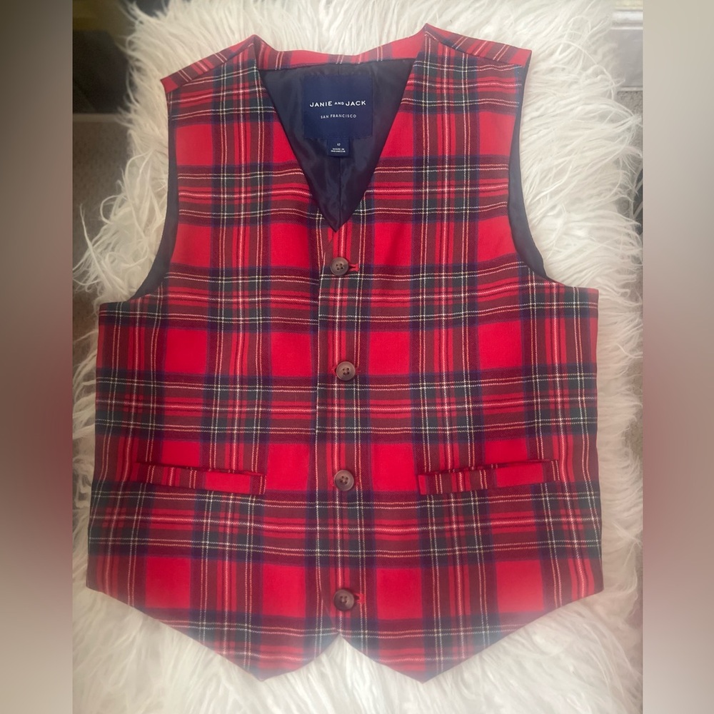 Janie and Jack boy’s holiday vest